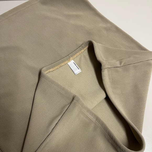 American Apparel Ribbed Beige Skirt Size L - Picture 6 of 9